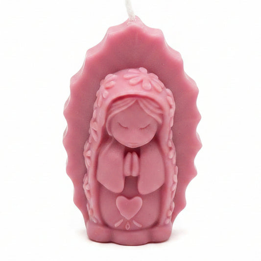 FlorDeLaSabiduria Vela Busto Virgen Guadalupe