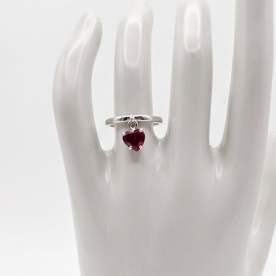 Nomada Joyeria Anillo Corazon Colgante