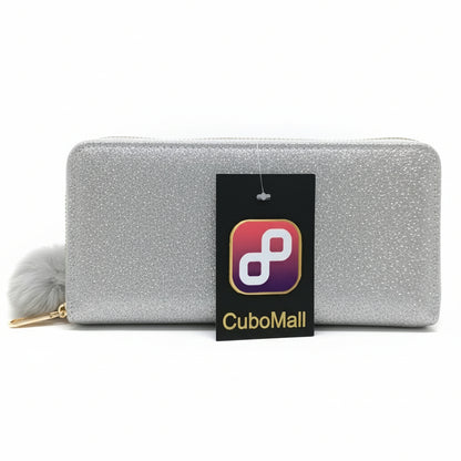 Cartera de Mano Color Metalico