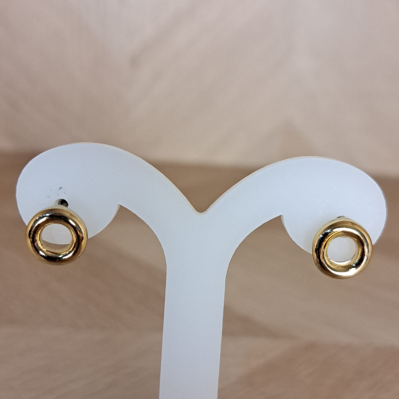 Joyeria Nice Aretes Dorados Circulo