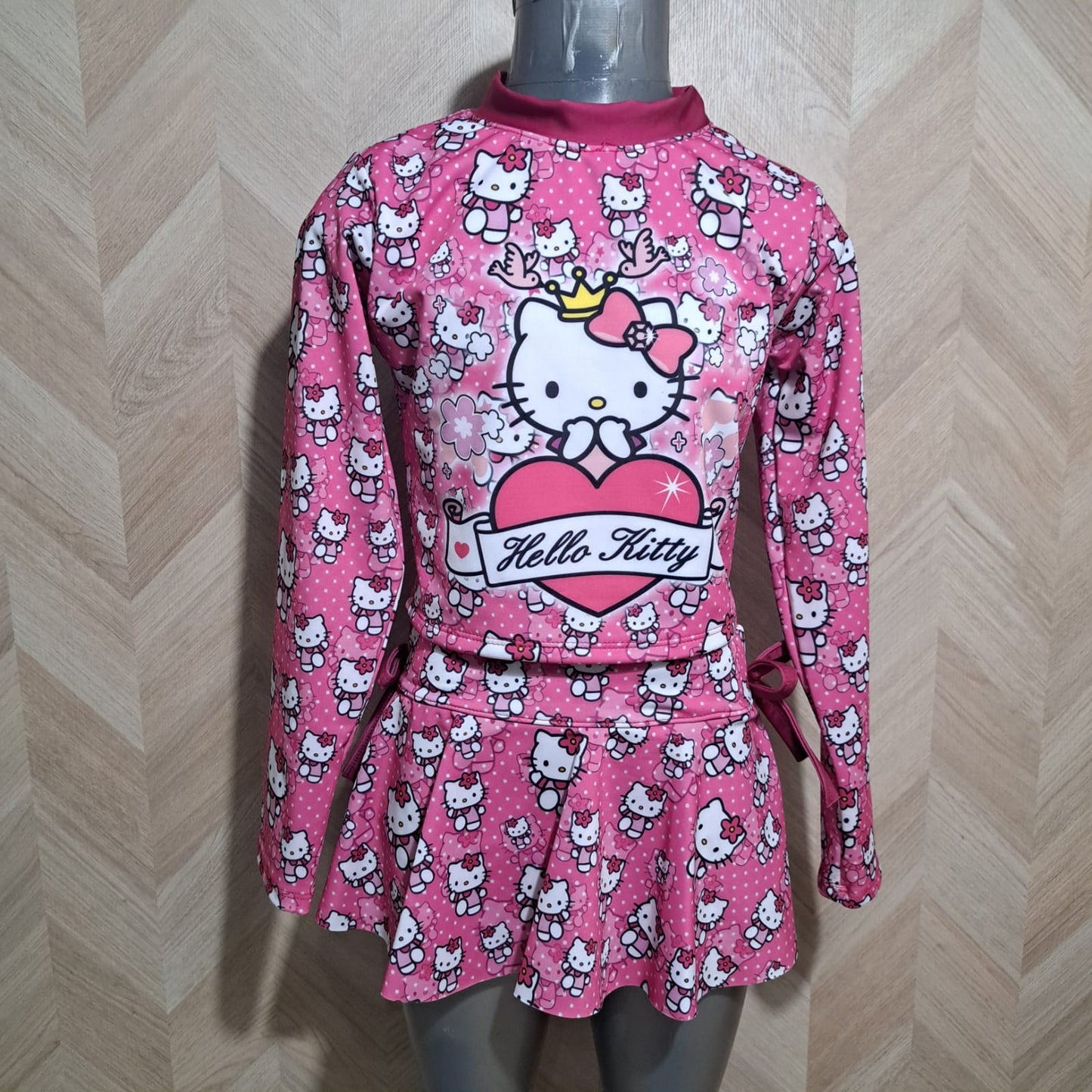 Niña Vestuarios Infantiles Trajes Bano Hello Kitty 2Pzas