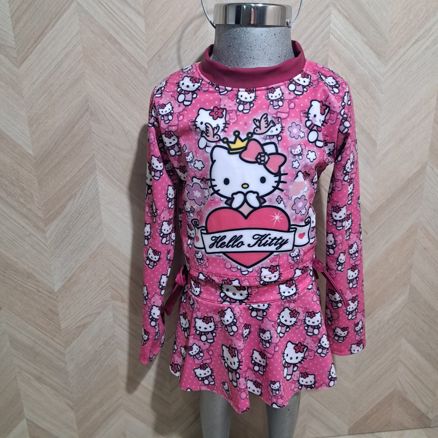 Niña Vestuarios Infantiles Trajes Bano Hello Kitty 2Pzas