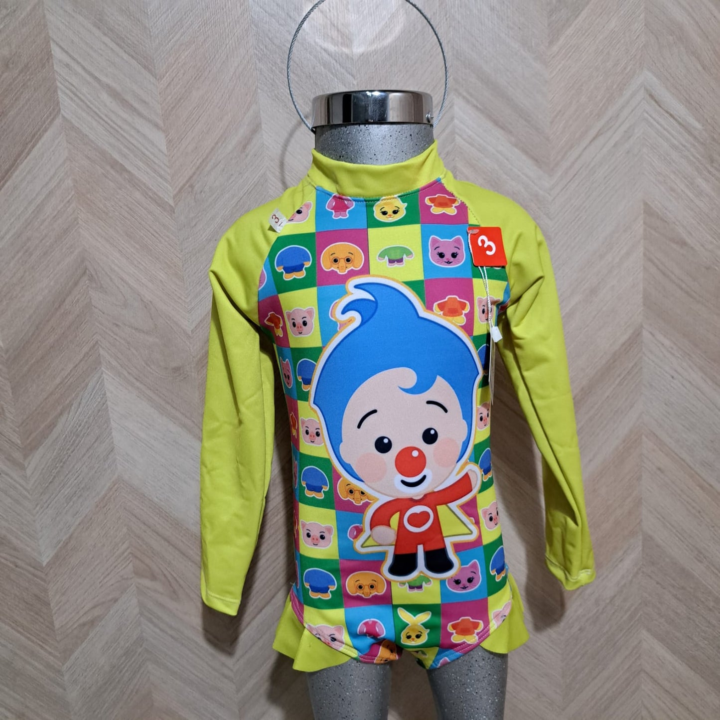 Niña Vestuarios Infantiles Traje de Bano Bluey Manga Larga