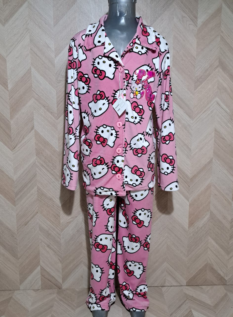 Niña Vestuarios Infantiles Pijamas HK Rosa