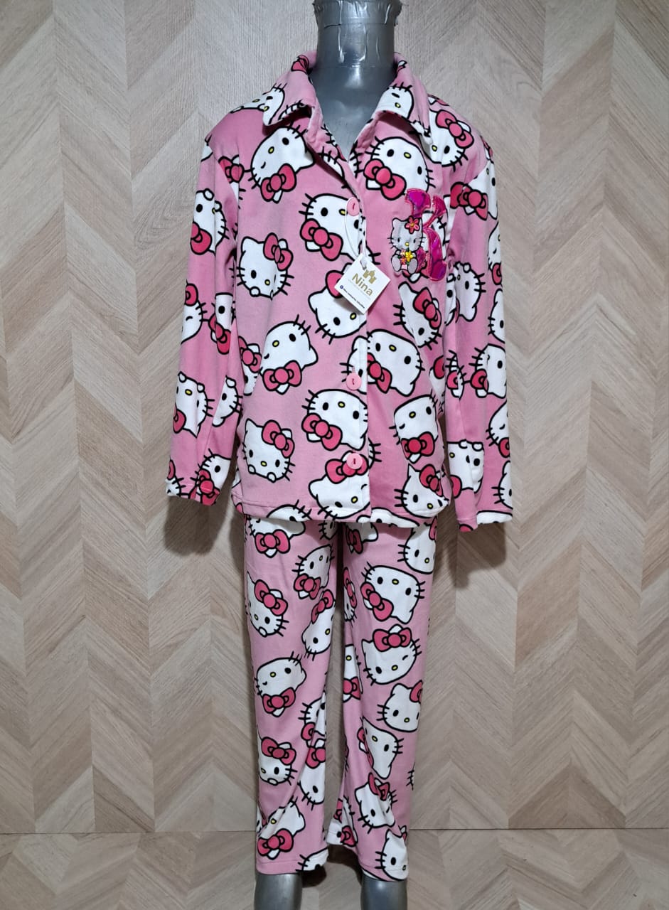 Niña Vestuarios Infantiles Pijamas HK Rosa