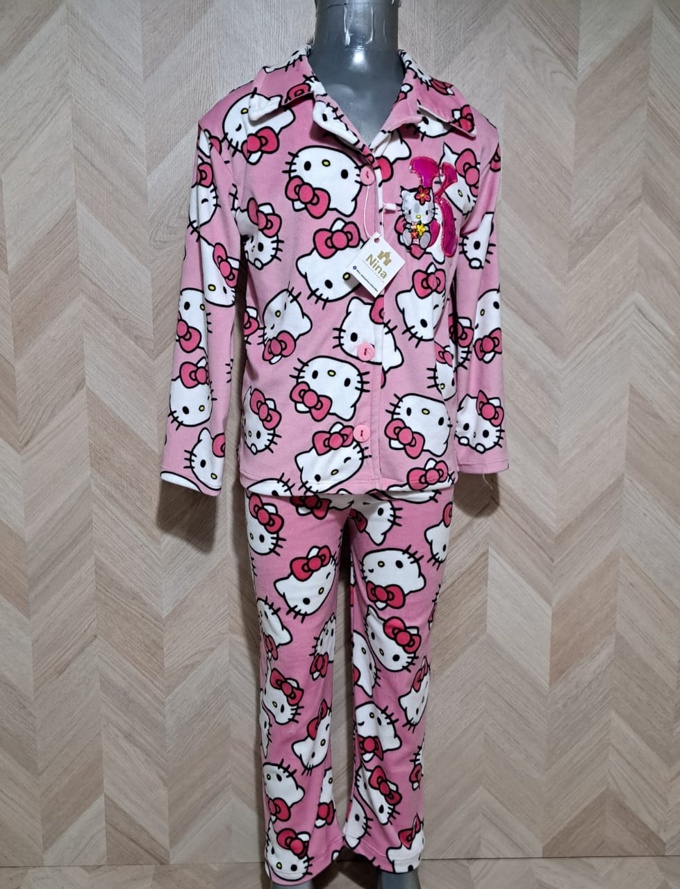 Niña Vestuarios Infantiles Pijamas HK Rosa