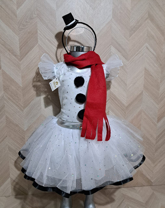 Niña Vestuarios Infantiles Vestido Blanco Monos Nieve