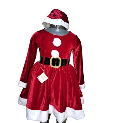 Niña Vestuarios Infantiles Vestidos Santa Claus Gorro