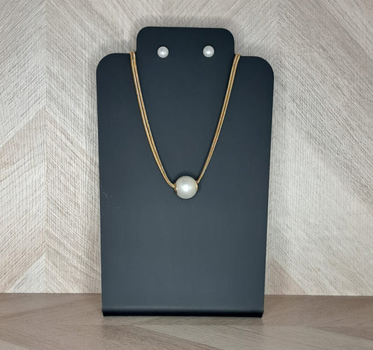 Zuli.MX Juego Collar Y Aretes Perlas