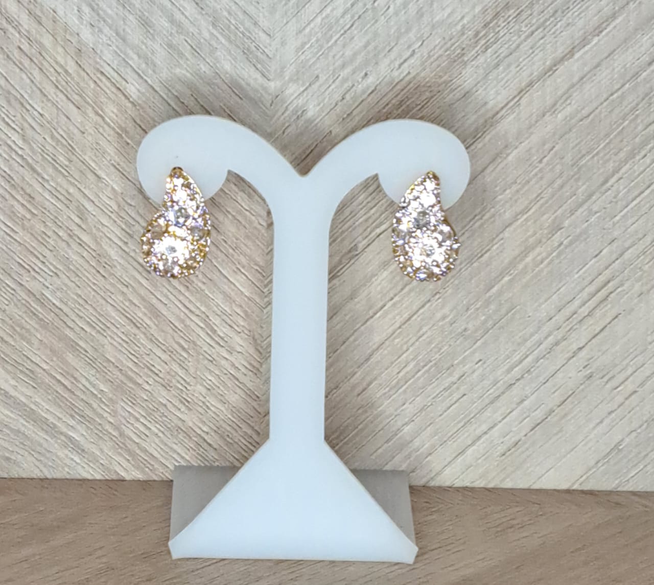 LaCasaDeLaPulsera Aretes Gota Cristales