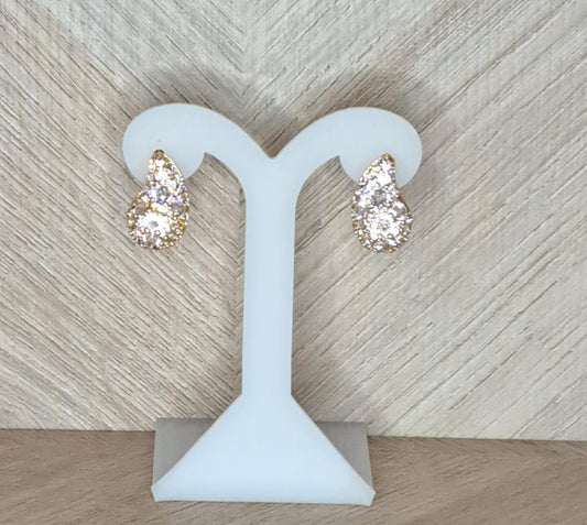 LaCasaDeLaPulsera Aretes Gota Cristales