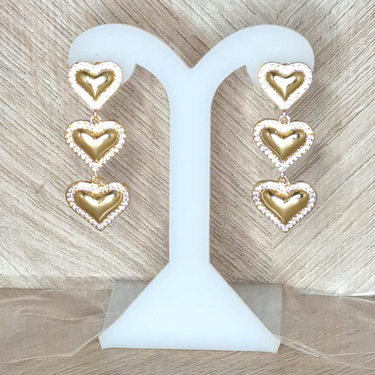 LaCasaDeLaPulsera Aretes Colgantes Corazon