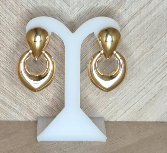 LaCasaDeLaPulsera Aretes Colgantes Dorado