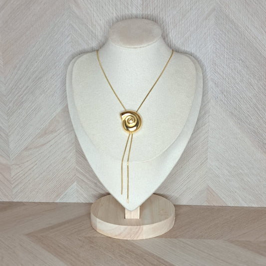 LaCasaDeLaPulsera Collar Caracol Dorado
