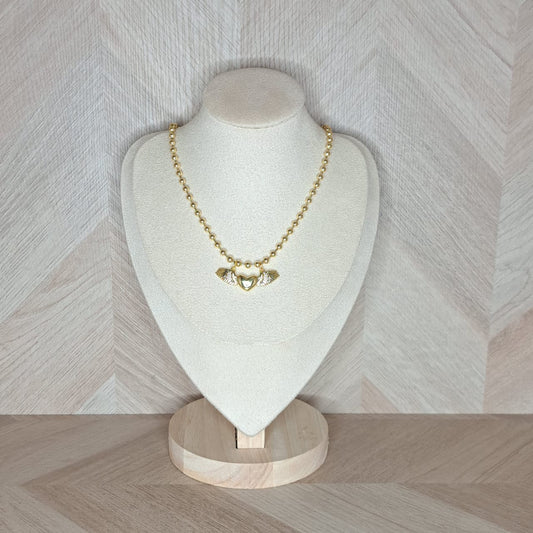 LaCasaDeLaPulsera Collar Corazon Dorado
