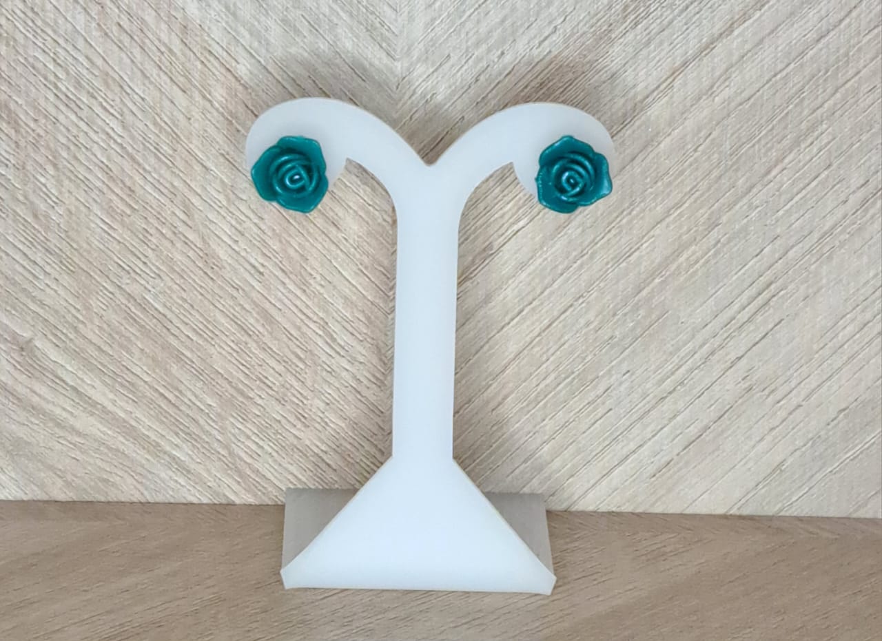 LaCasaDeLaPulsera Aretes Rosa Verde