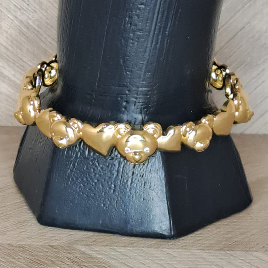 LaCasaDeLaPulsera Brazalete Oso Dorado