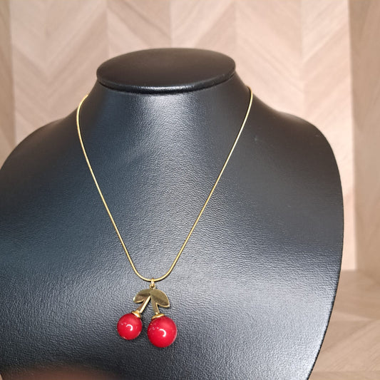 Zuli.MX Cadena Cereza Dorada