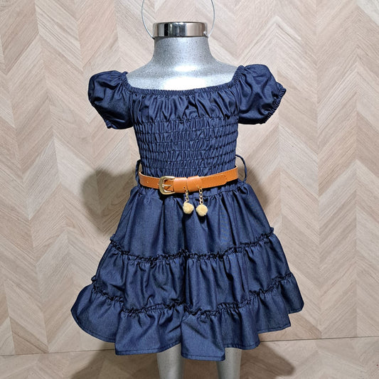 Cenicienta Vestido Mezclilla Bebe