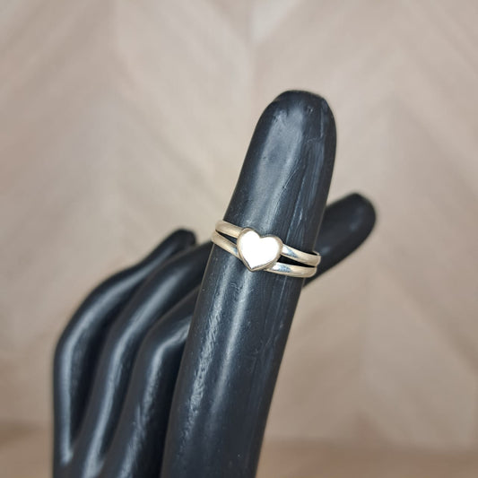Novedades Mayi Anillo Corazon Tornasol
