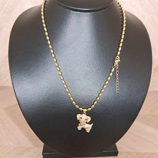 LaCasaDeLaPulsera Collar Perro Cristales