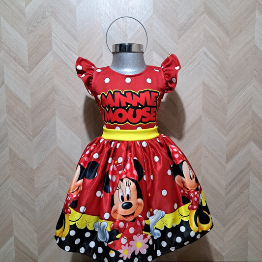 Cenicienta Vestido Minnie Rojo