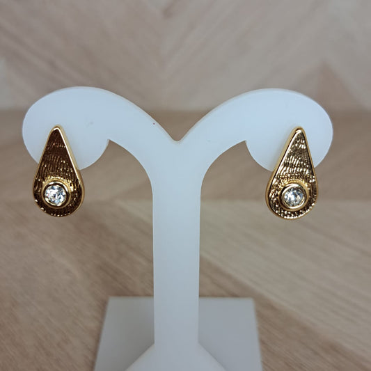 Joyeria Nice Aretes Gota Piedra