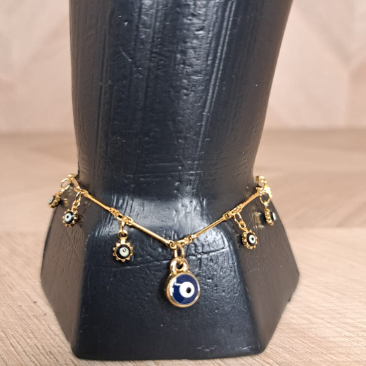 Joyeria Nice Pulsera Ojo Turco Negro Blanco