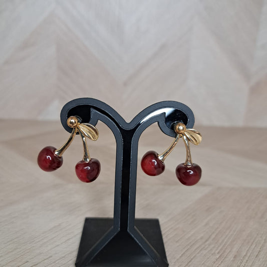 LaCasaDeLaPulsera Aretes Cerezas