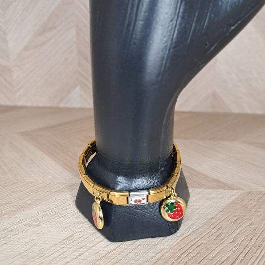 LaCasaDeLaPulsera Pulsera Italiana Placas Fresas