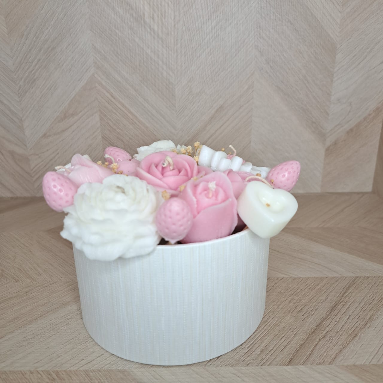 Velas Orquidea Vela Bouquet Flores Blanco