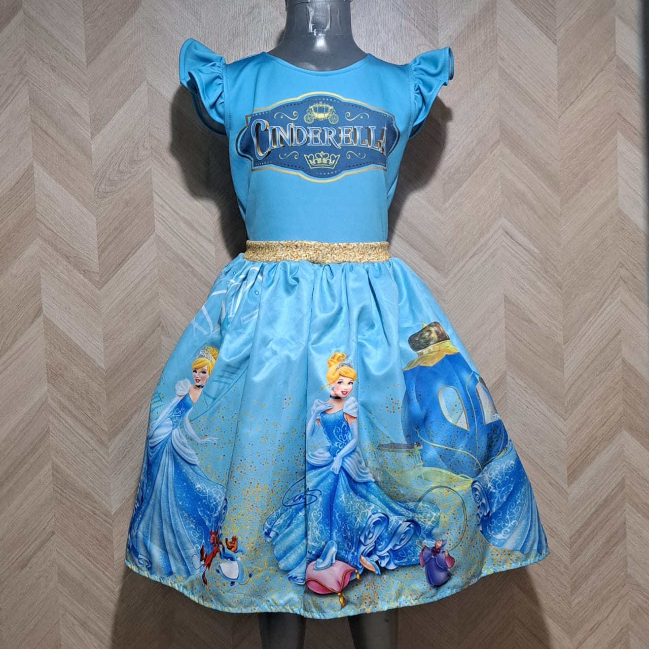 Cenicienta Vestido Cinderella Celeste