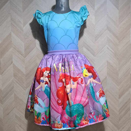 Cenicienta Vestido Sirenita Aqua Morado