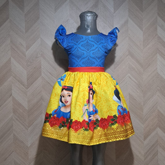 Cenicienta Vestido BNieves Azul Amarillo