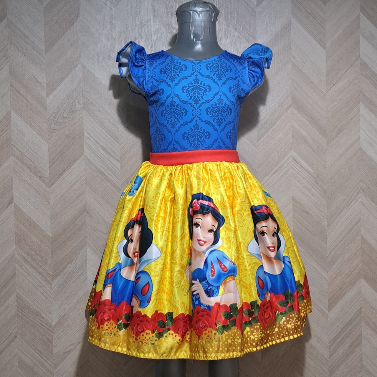 Cenicienta Vestido BNieves Azul Amarillo