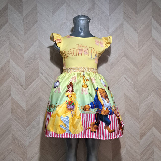 Cenicienta Vestido Beauty Beast Amarillo