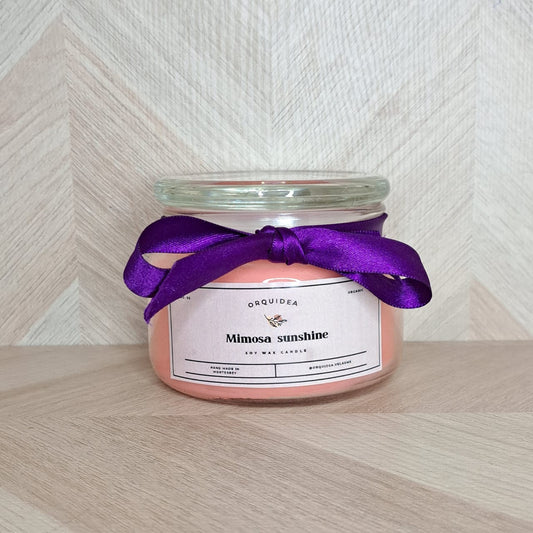 Velas Orquidea Vela Vaso Rosa Tapa