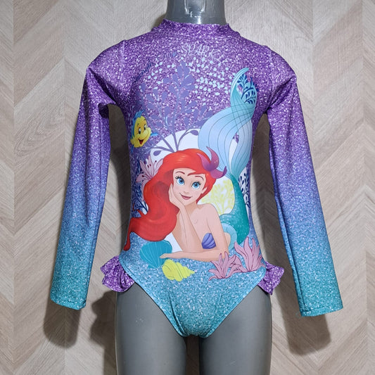 Cenicienta Traje Bano Sirenita Morado ML