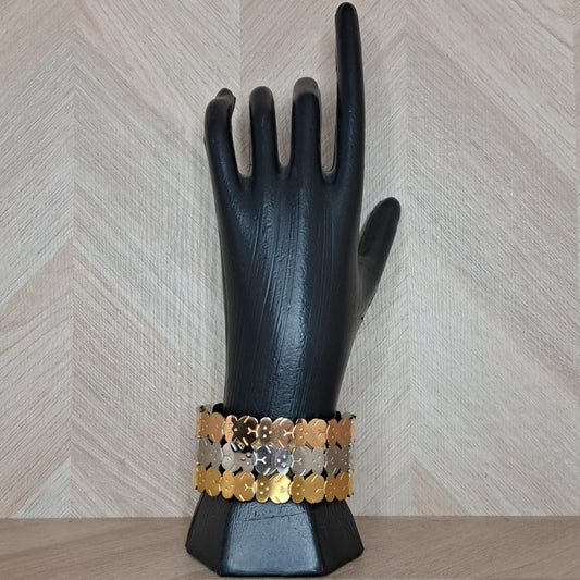 Mujer Moza Brazalete Dorado Plata Tous