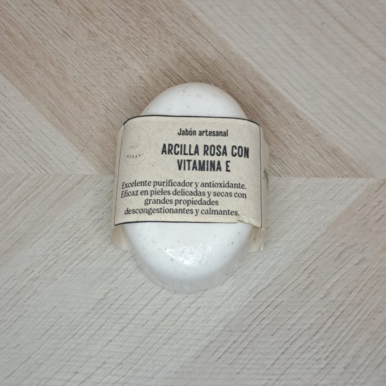 Meraki Jabon Arcilla Rosa Vitamina E