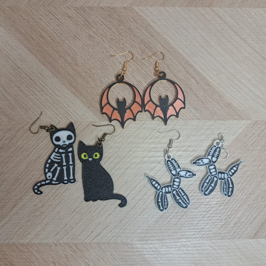 Mrs.FoxStudio Aretes 3D