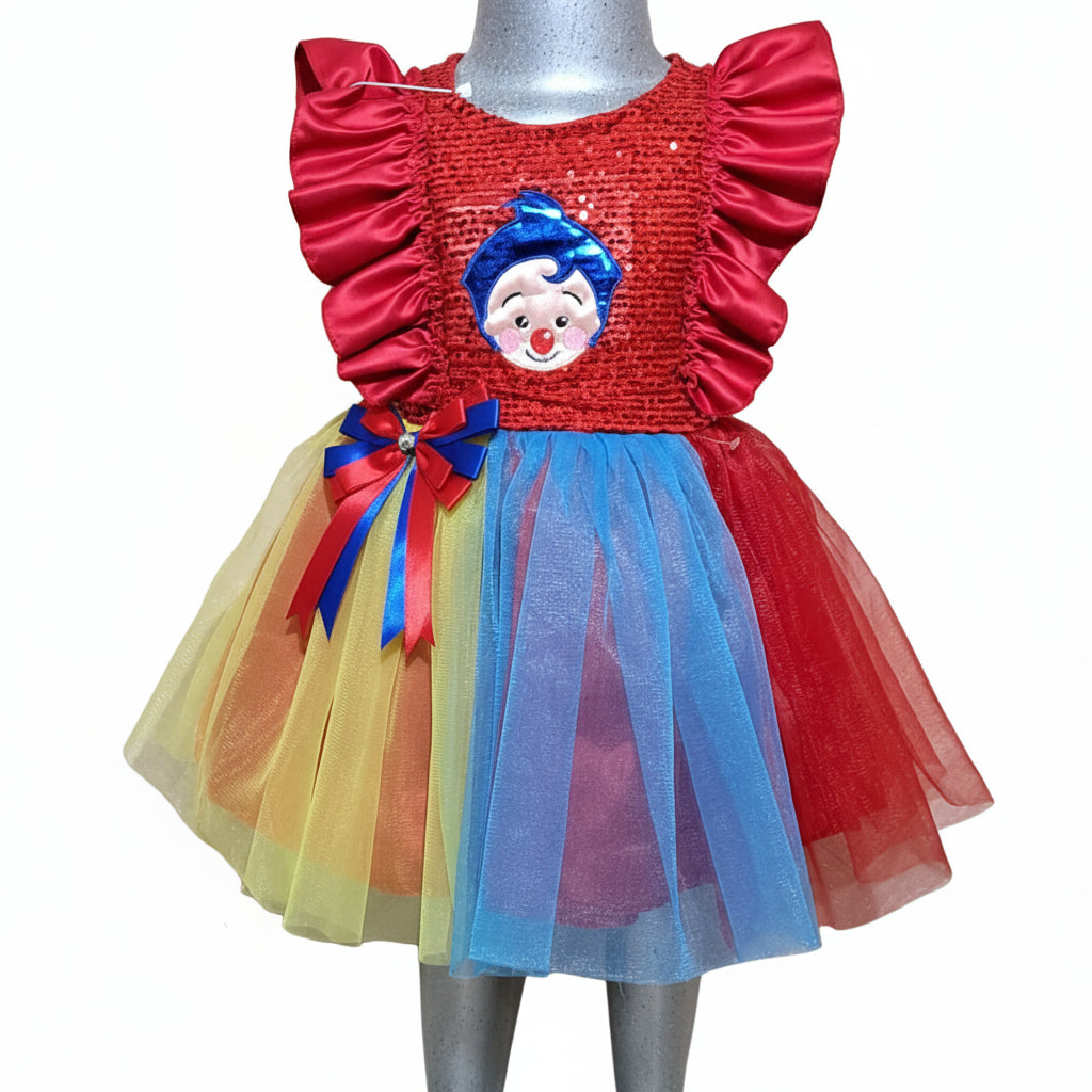 NVI Vestidos Plim Plin Rojo Sencillo