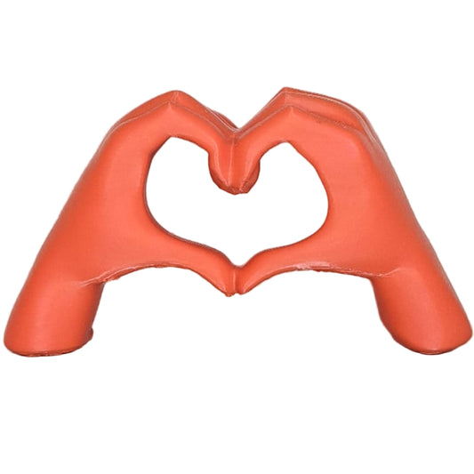 Crea3D Escultura Mano Corazon Rojo