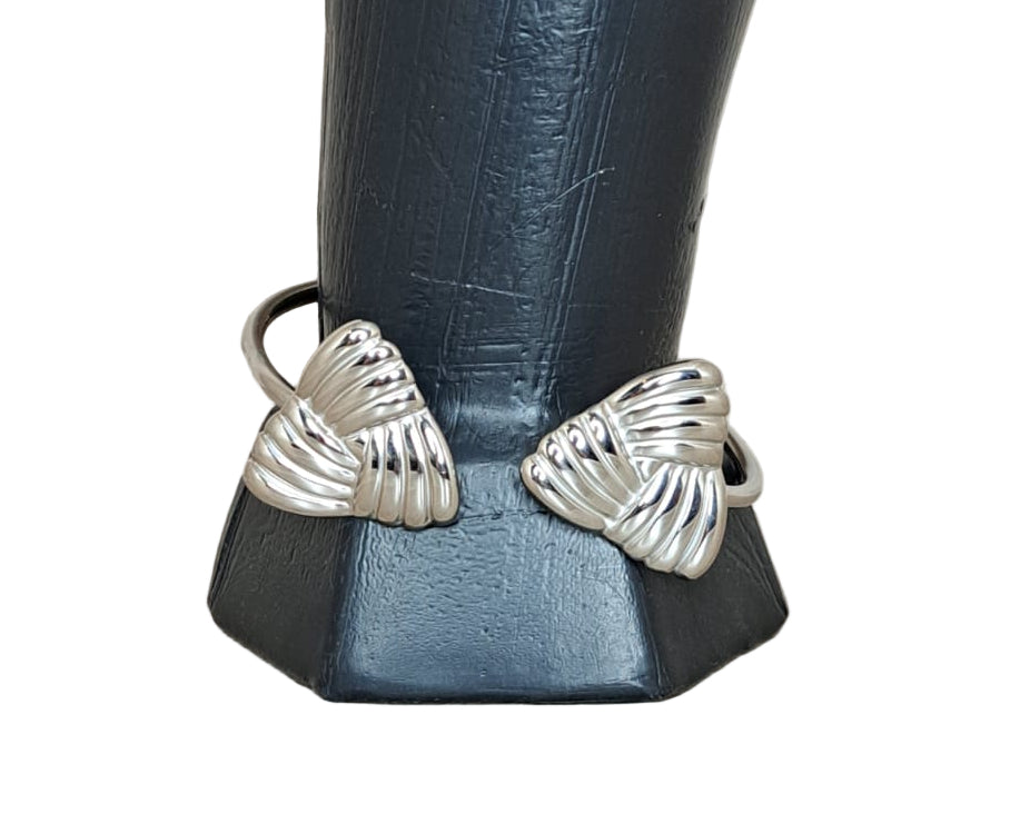 LaCasaDeLaPulsera Brazalete Hojas Plata