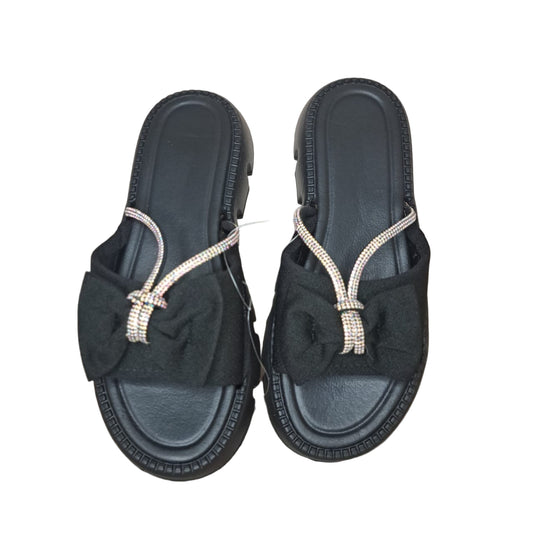 SandaliasMary Sandalias Moño Negro