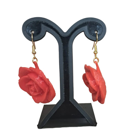 Smokey Design MTY Aretes Flor Roja