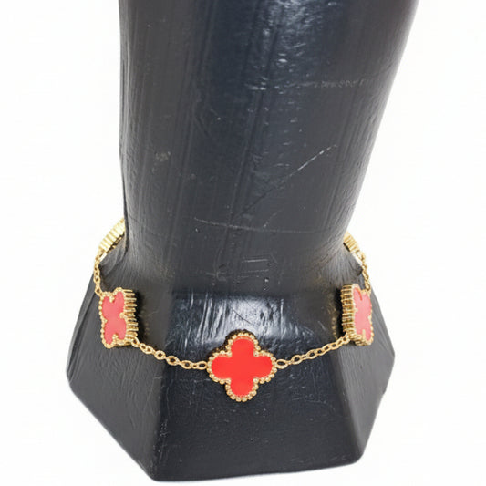 Gustitos Pulsera Trebol Rojo