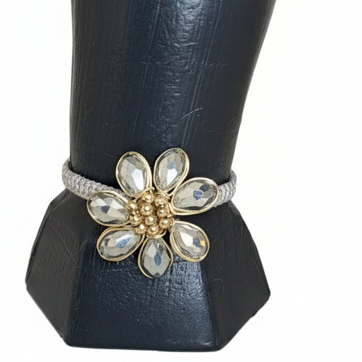 Gustitos Pulsera Flor Gris