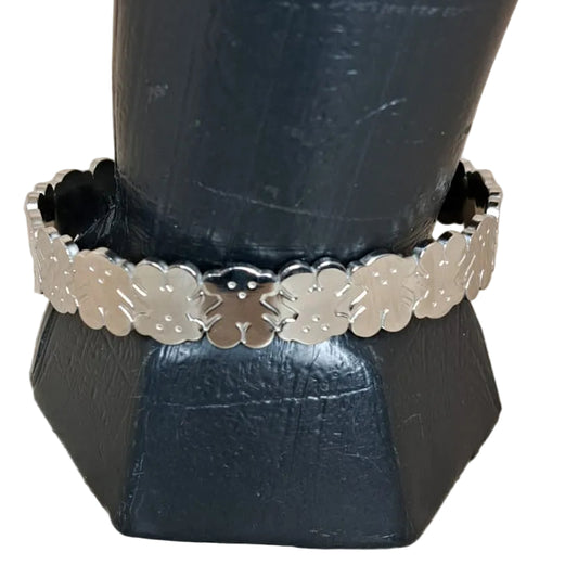 Gustitos Pulsera Plateada Ositos