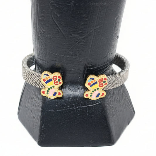 Gustitos Brazalete Plateado Oso Colores